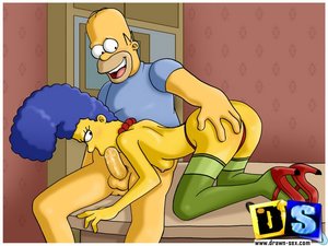 Marge sucks homers cock