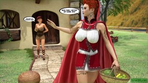 Busty wench sheds red
