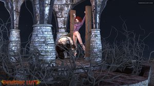 Chained redhead goddess banged